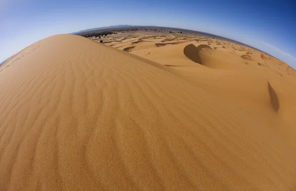Paesaggio desertico, merzouga, marocco — Foto Stock