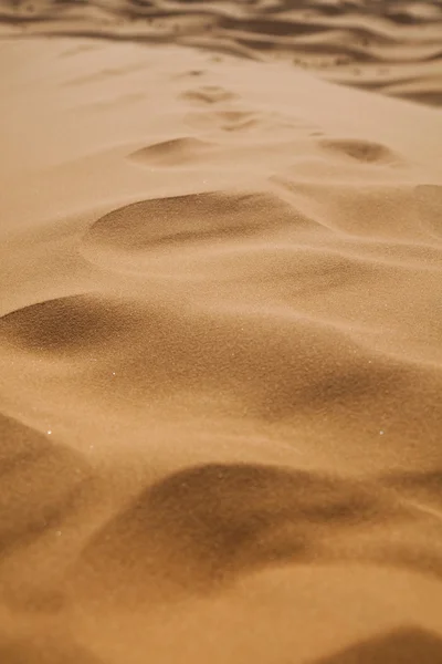Άμμο της ερήμου με αμμόλοφους στην merzouga Μαρόκο — Φωτογραφία Αρχείου