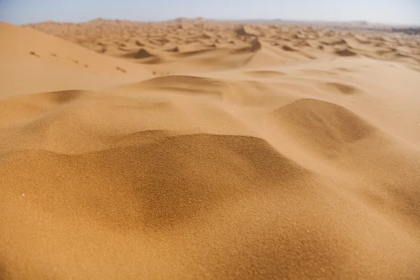 모래 사막 marocco, 주가 있는 모래 언덕을 — 스톡 사진