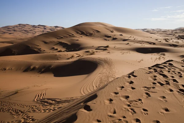 Wüstendünen in Marokko — Stockfoto