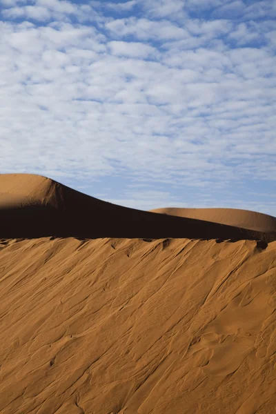 Дюни в марокканському Сахарі — стокове фото