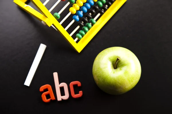 Jablko, školní koncepce — Stock fotografie