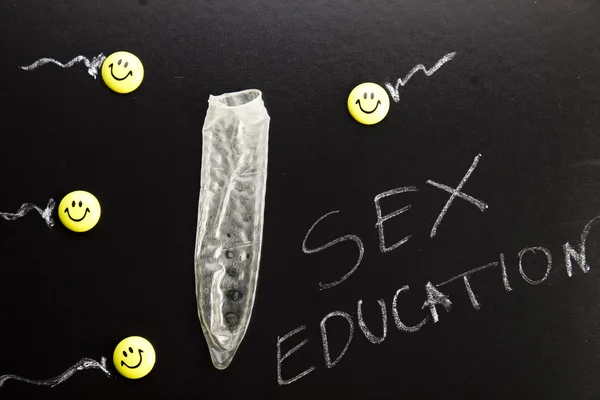 Sexundervisning på skolen – stockfoto