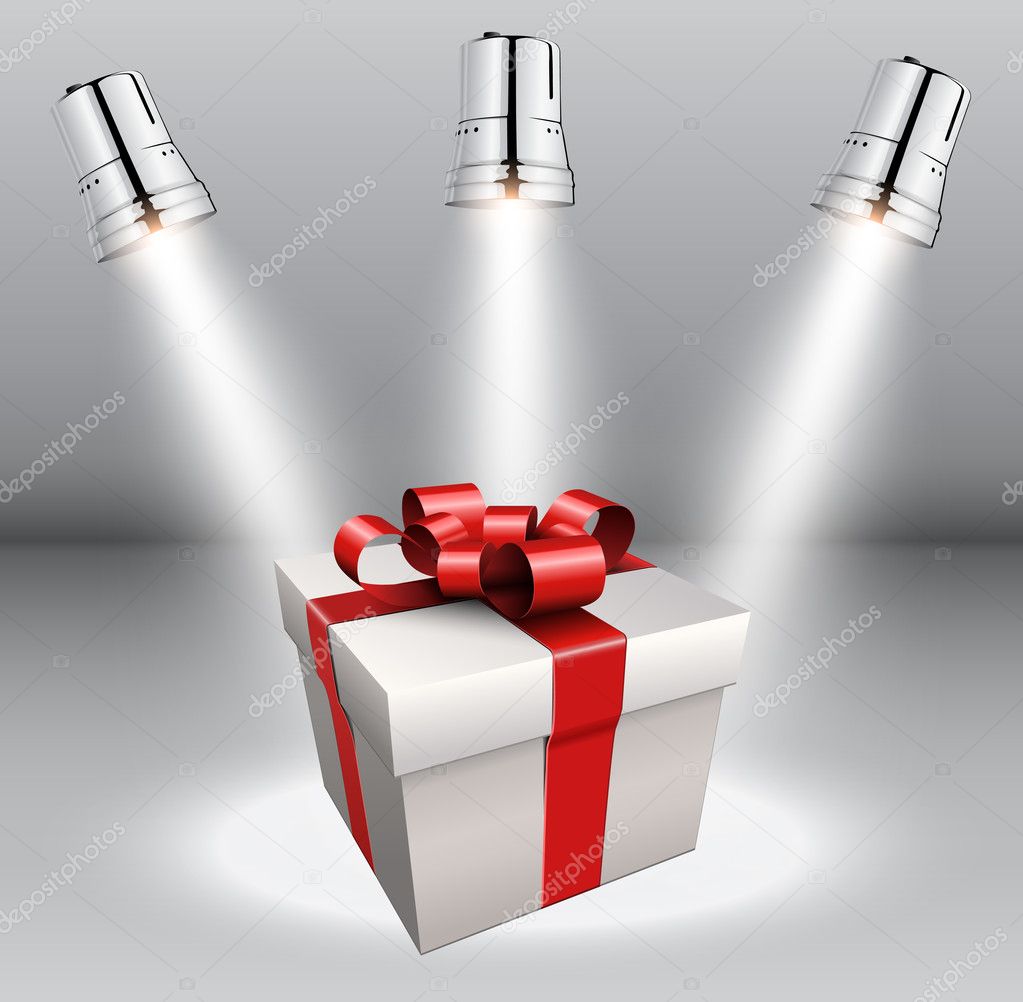 Background with gift box