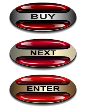 Banners, buttons. clipart