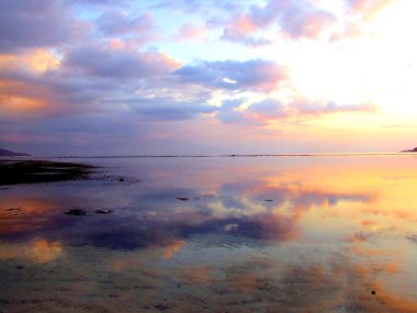 Sunset at Gili Air clipart