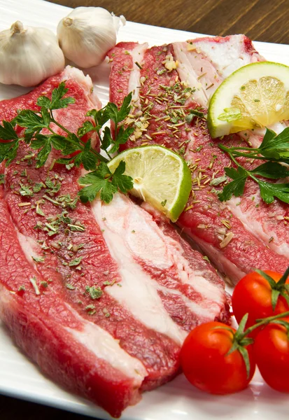 Vlees, rauwe rundvlees — Stockfoto