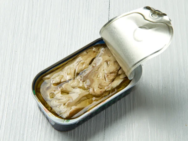 stock image Tin of mackerel