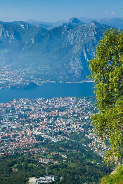 Aereal view of Lecco — стоковое фото