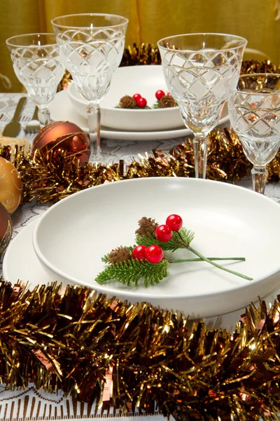 Christmas table — Stock Photo, Image