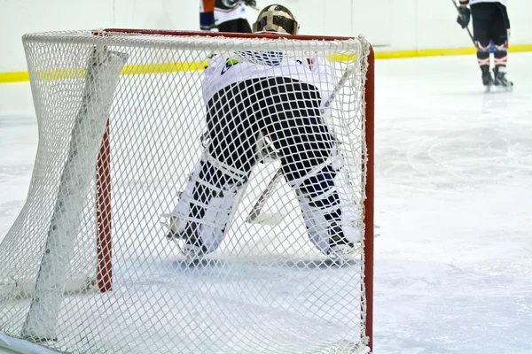 Gardien de hockey sur glace — Photo