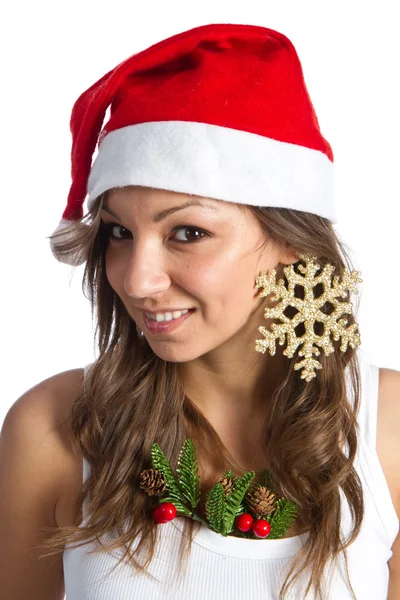 Happy Christmas Woman — Stock Photo, Image