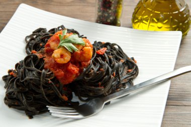 Black pasta clipart