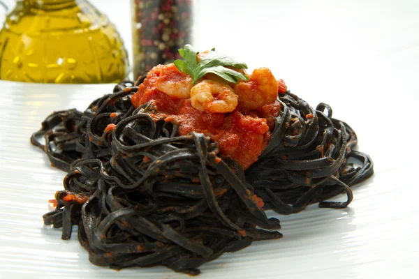 Black pasta — Stock Photo, Image
