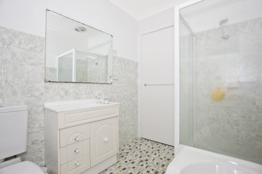 Şık modern bathoom