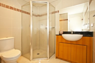 Şık modern bathoom