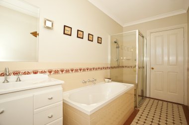 Şık modern bathoom