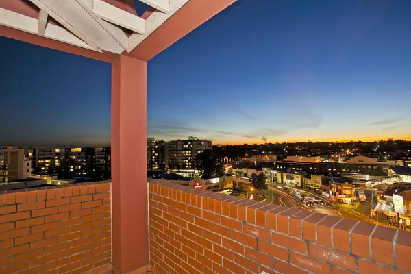 Balkon met uitzicht — Stockfoto