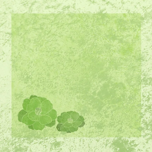 Grüner blumiger Hintergrund — Stockfoto