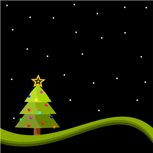 Fondo con árbol de Navidad — Foto de Stock