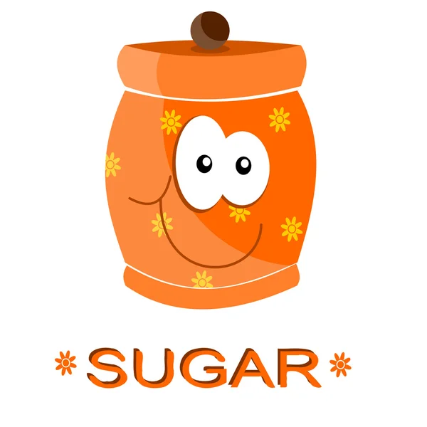 Słoik cukru — Zdjęcie stockowe