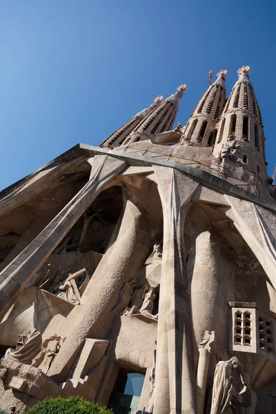 La sagrada familia - gaudi tarafından tasarlanmış etkileyici Katedrali Stok Resim