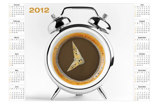 Calendário 2012 ainda vida — Fotografia de Stock