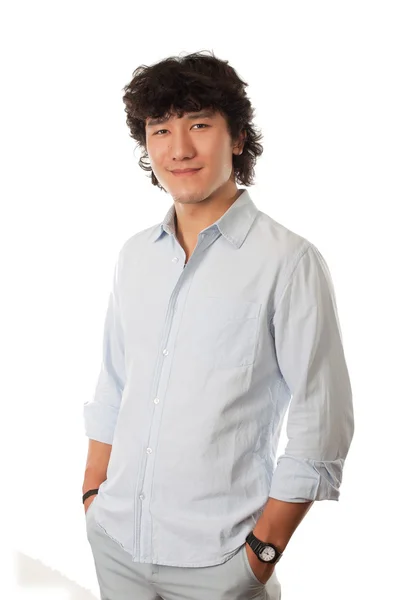 Young asian man studio portrait — Stock Photo, Image