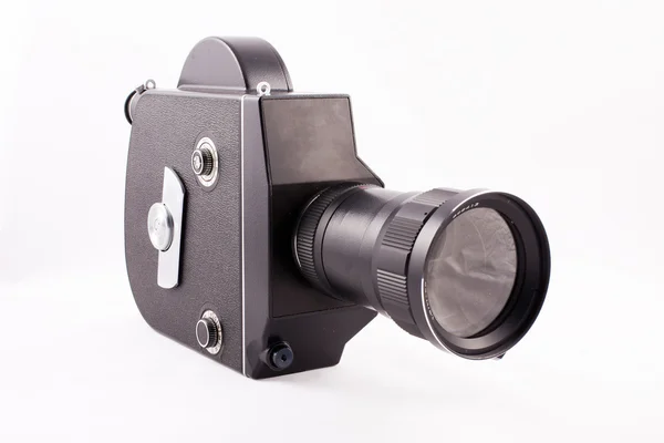 Gammal kamera isoleras om en vit — Stockfoto