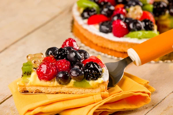 Пиріг з фруктами — стокове фото