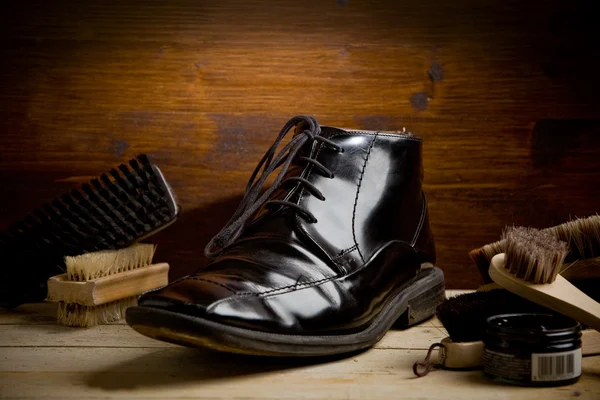 Utensili per lucidare scarpe — Foto Stock