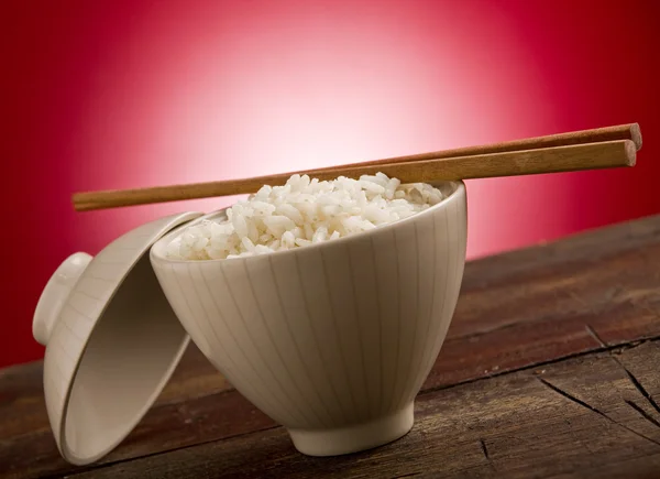 Ryż z Azji chopstick — Zdjęcie stockowe