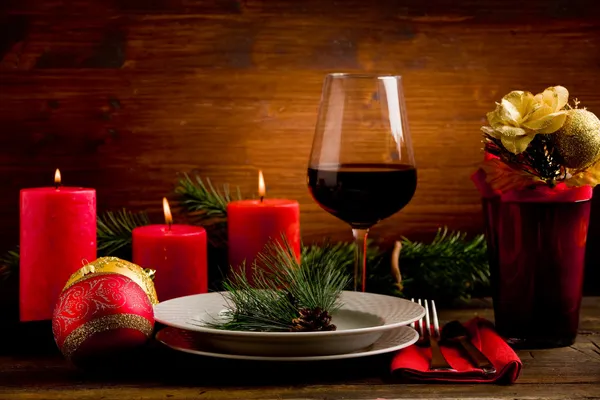 Decorated Christmas Table — Stock Photo, Image