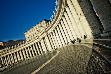 The Bernini Colonnade clipart