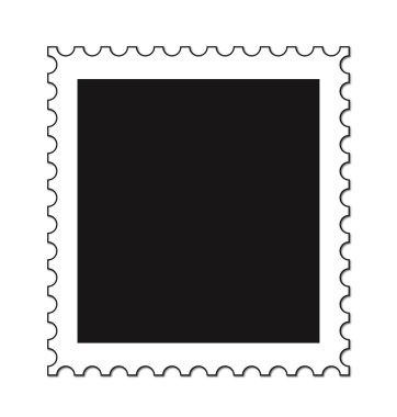 Empty stamp clipart