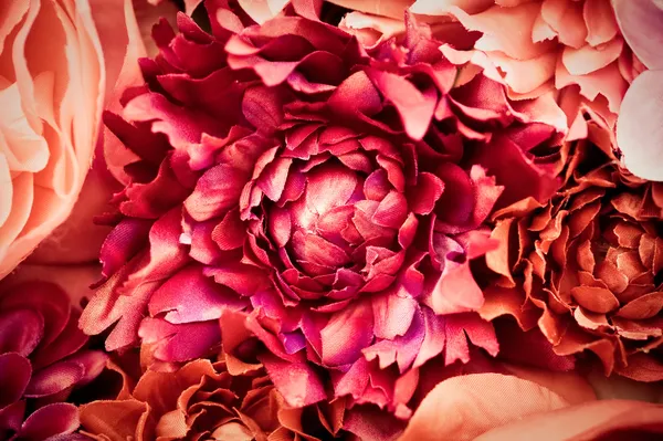 Silk flowers — Stock Image Silk flowers Royalty Free Stock Photos