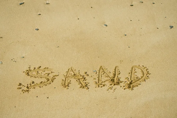 Sand på stranden — Stockfoto