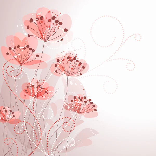 Fond de fleur pastel — Image vectorielle