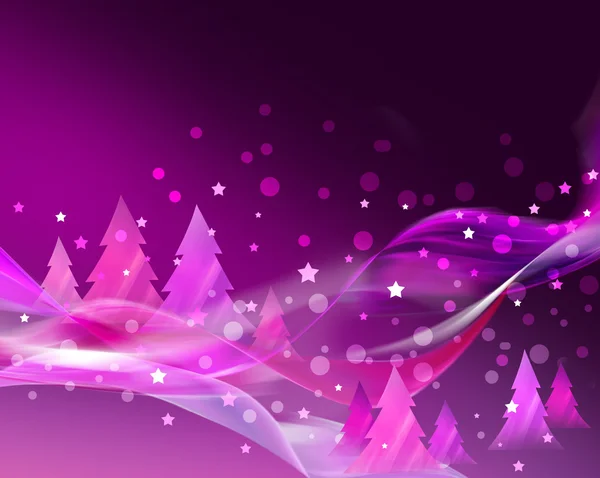 Absztrakt rózsaszín karácsonyi kártya — Stock Fotó