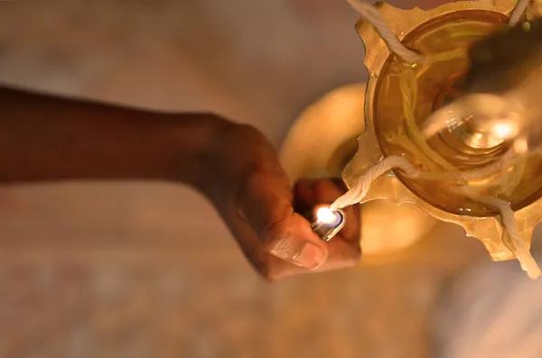 Indiska diwali lampa — Stockfoto