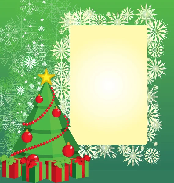 Illustration de l'arbre de Noël couleur — Photo