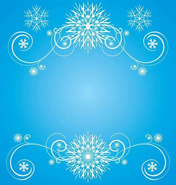 Carte de flocon de neige vintage Noël — Image vectorielle