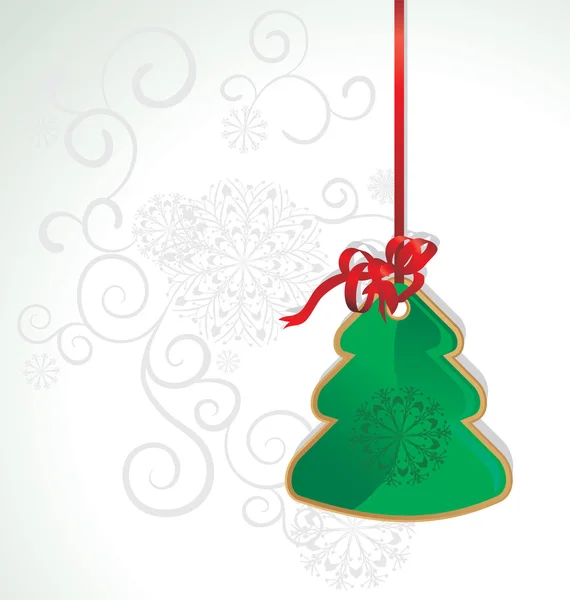 Noel ağacı illüstrasyon vektör — Stok Vektör
