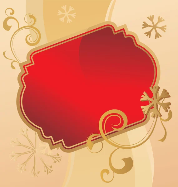 Illustration vintage rouleau de Noël — Image vectorielle