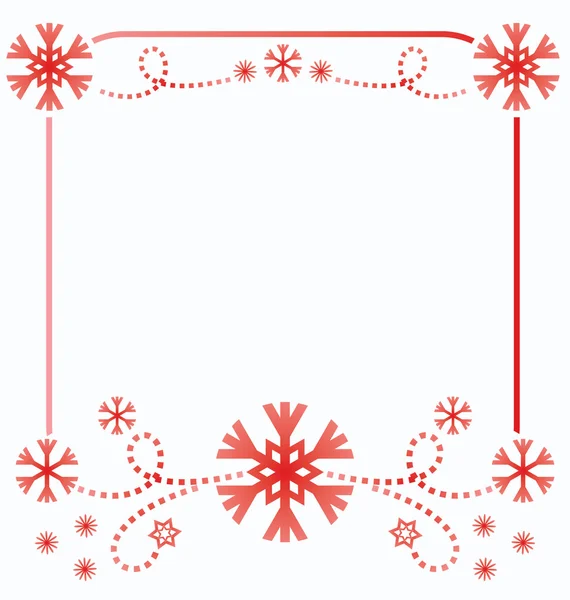 Christmas frame vector illustration — Stock Vector