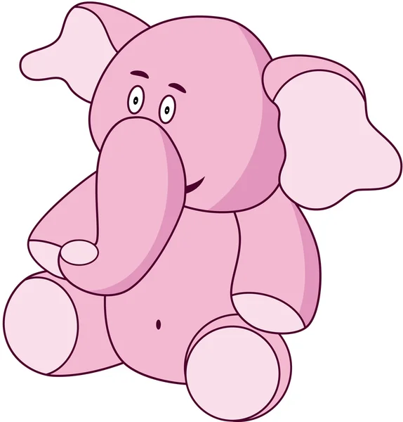 Elefante dos desenhos animados — Vetor de Stock