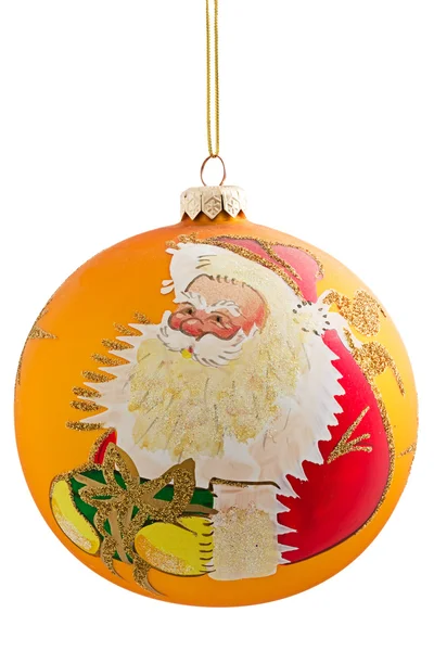 Vánoční ozdoby s mašlí izolovaných na bílém — Stock fotografie