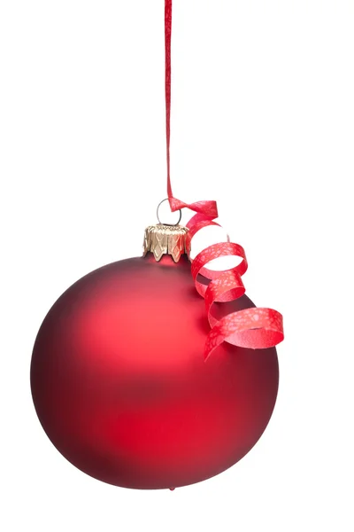 Czerwony ornament christmas — Zdjęcie stockowe