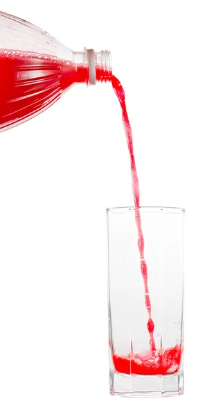 Pouring juice — Stock Photo, Image