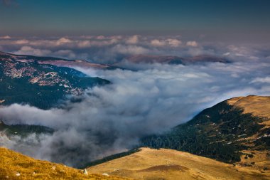 Romanya parang Dağları ile peyzaj